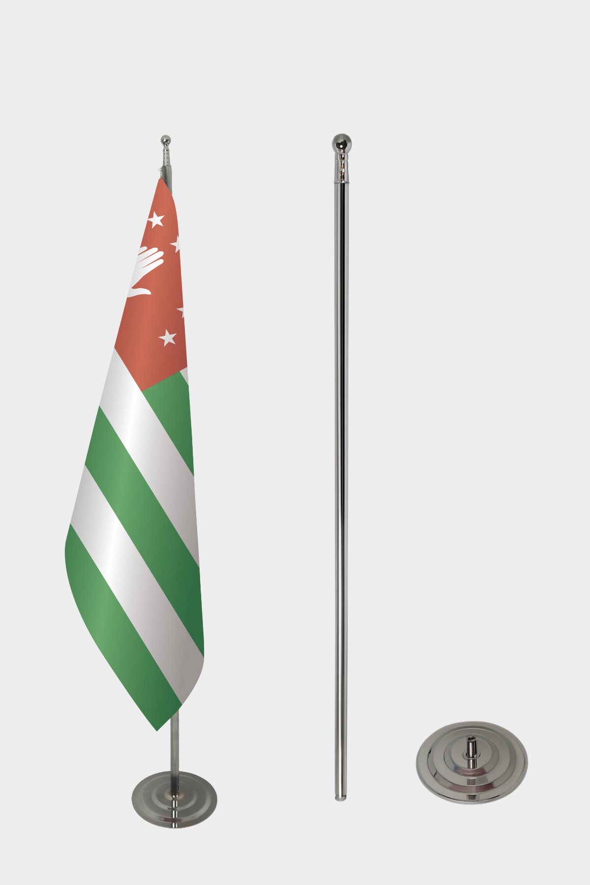 Abhazya Makam Bayrağı Seti yakın çekim