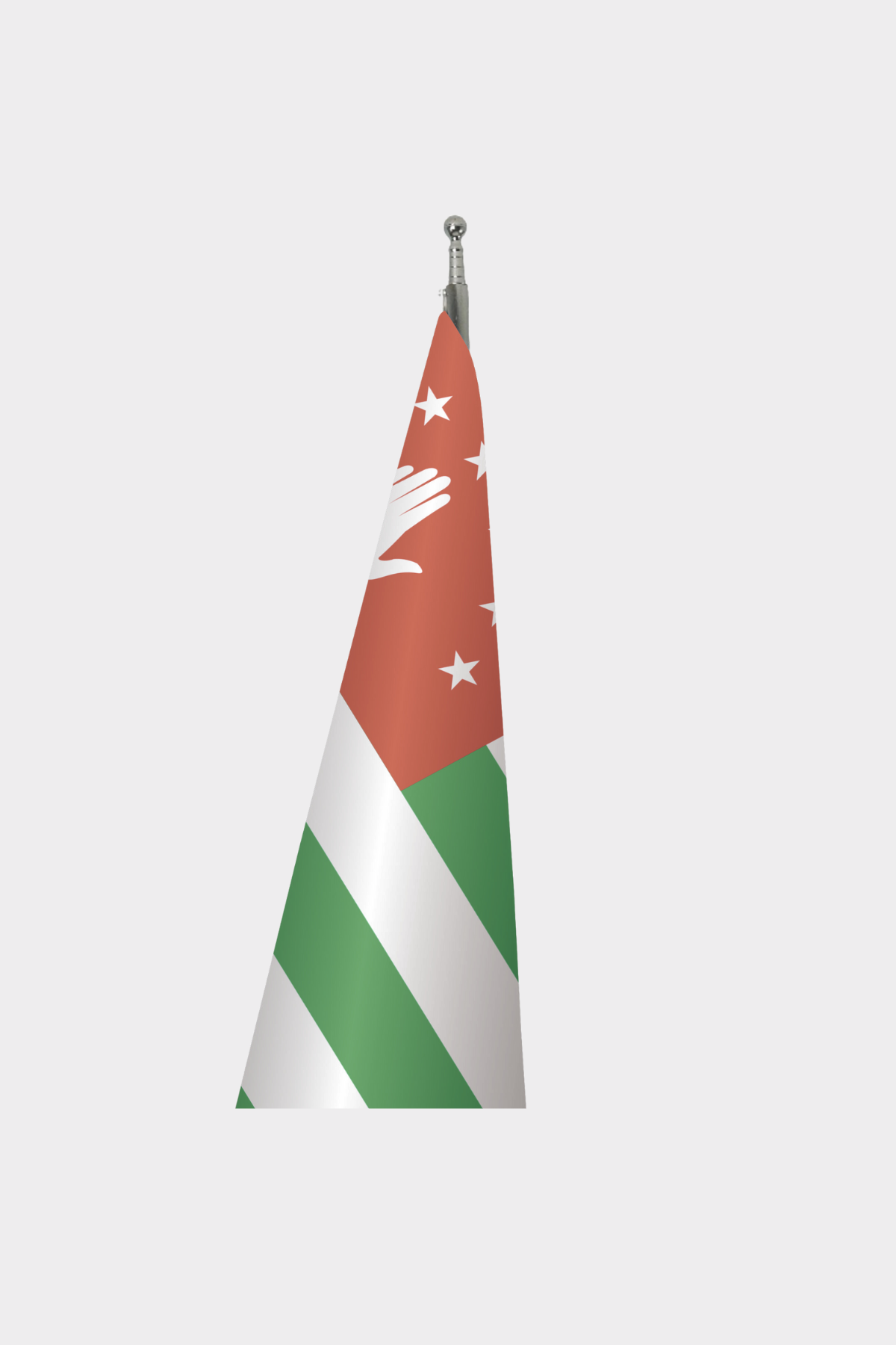 Abhazya Makam Bayrağı Seti detay görünümü