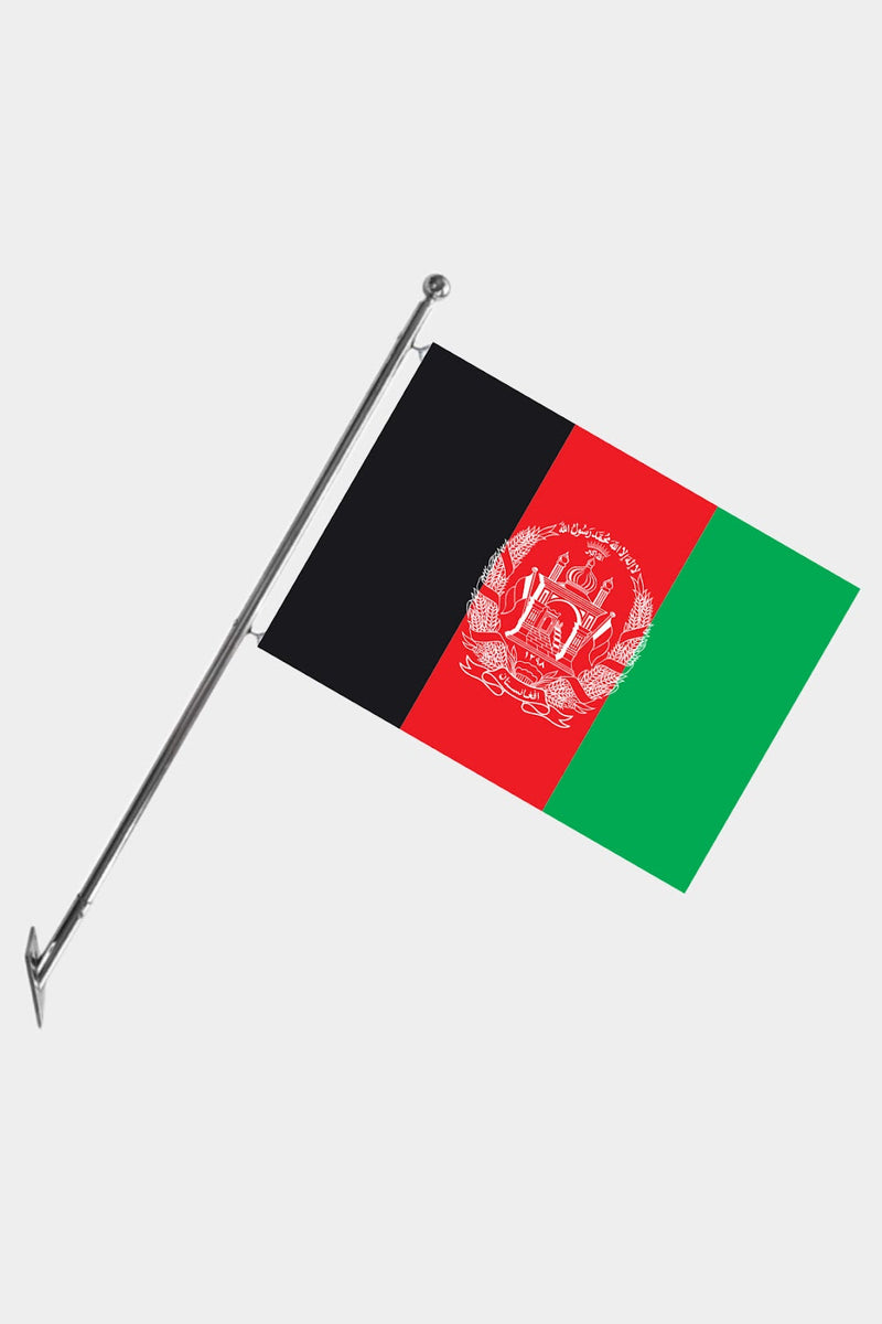 Afganistan Teleskopik Duvar Bayrağı Seti