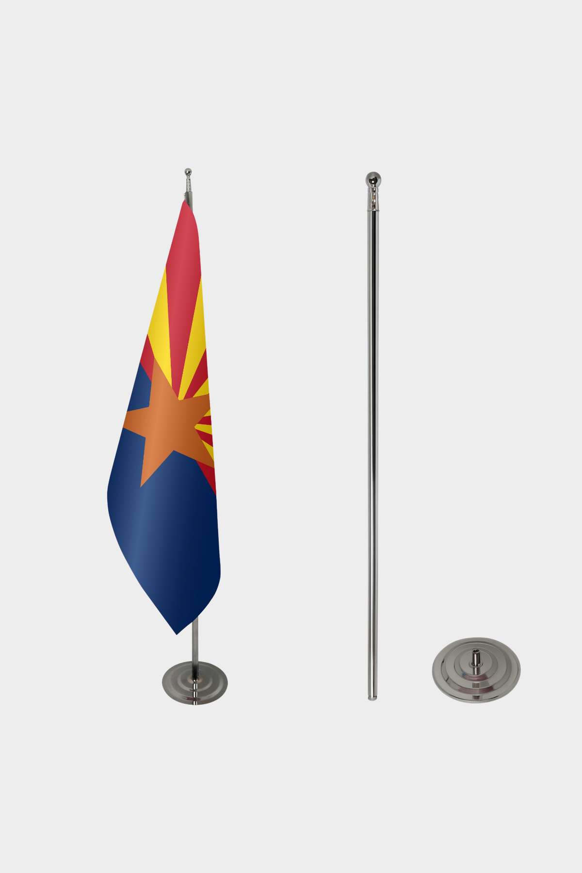 Arizona Makam Bayrağı Seti yakın çekim