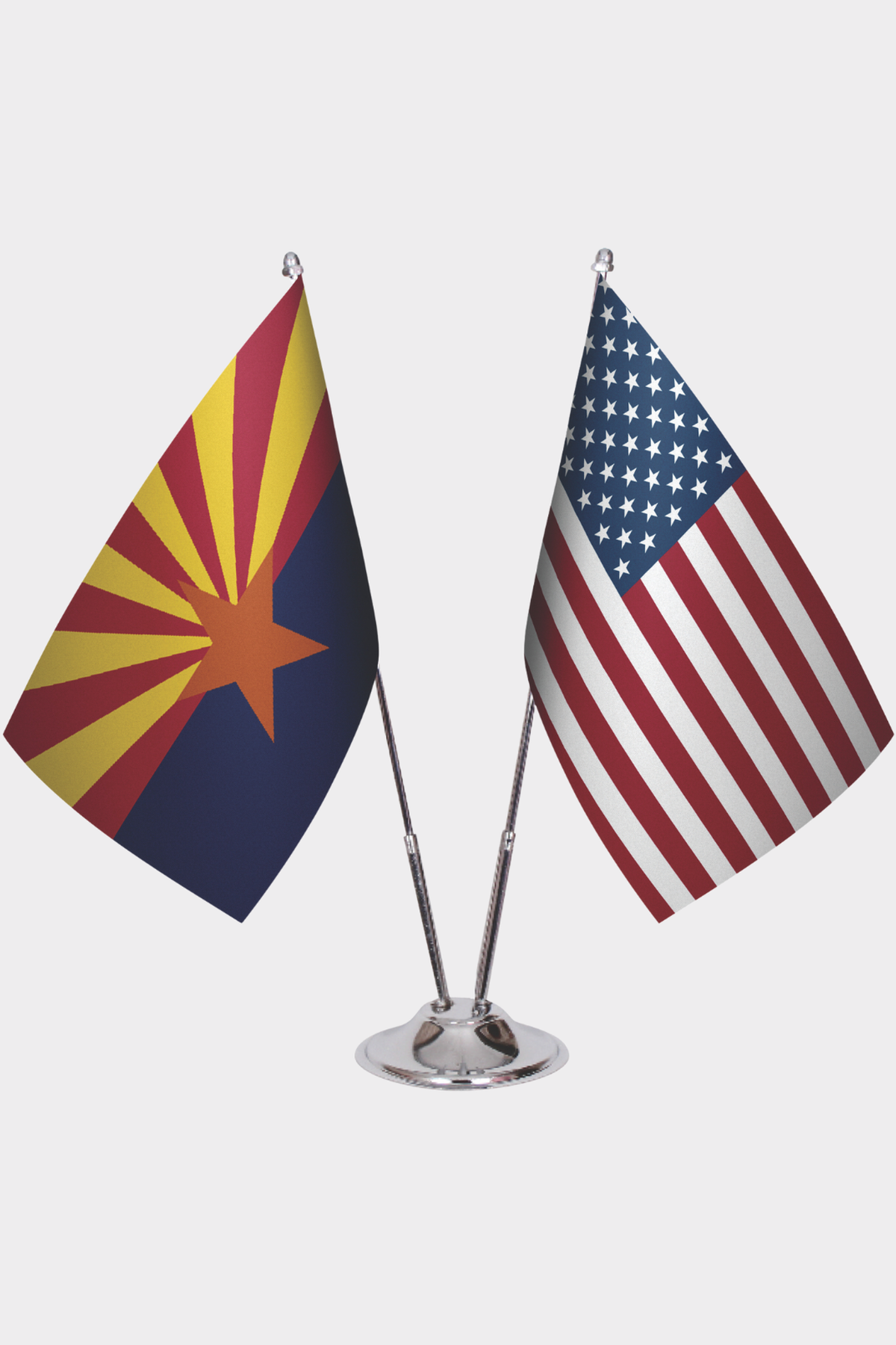 Arizona ve ABD İkili Masa Bayrağı Seti