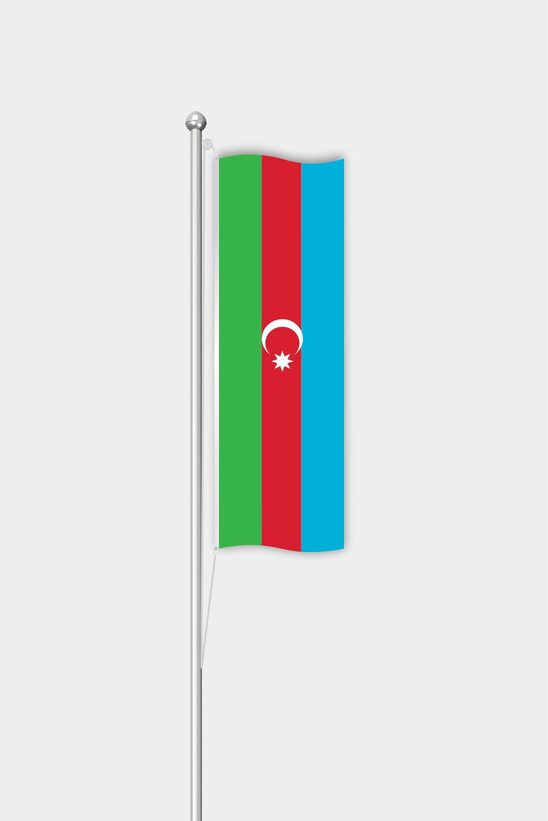 Azerbaycan Dikey Bayrağı