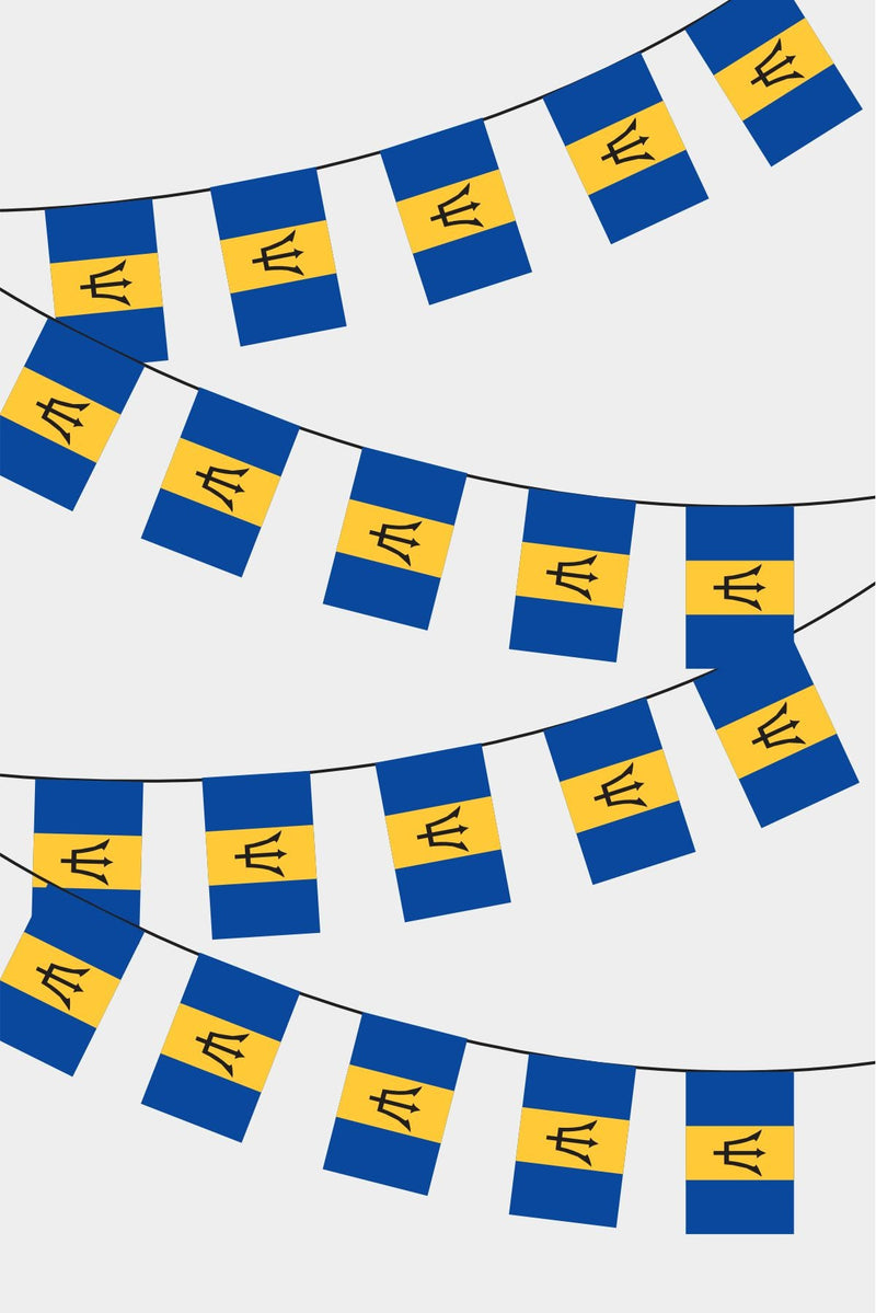 Barbados Dikdörtgen Süsleme Bayrak