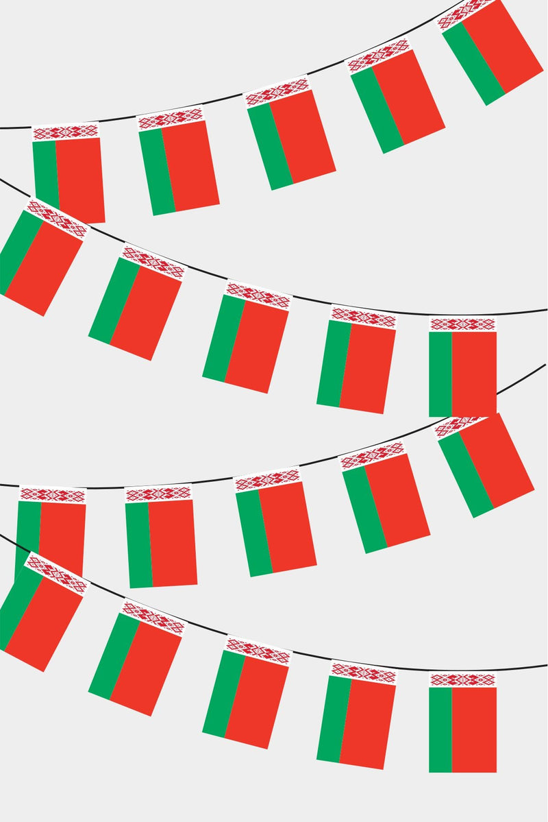 Belarus Dikdörtgen Süsleme Bayrak