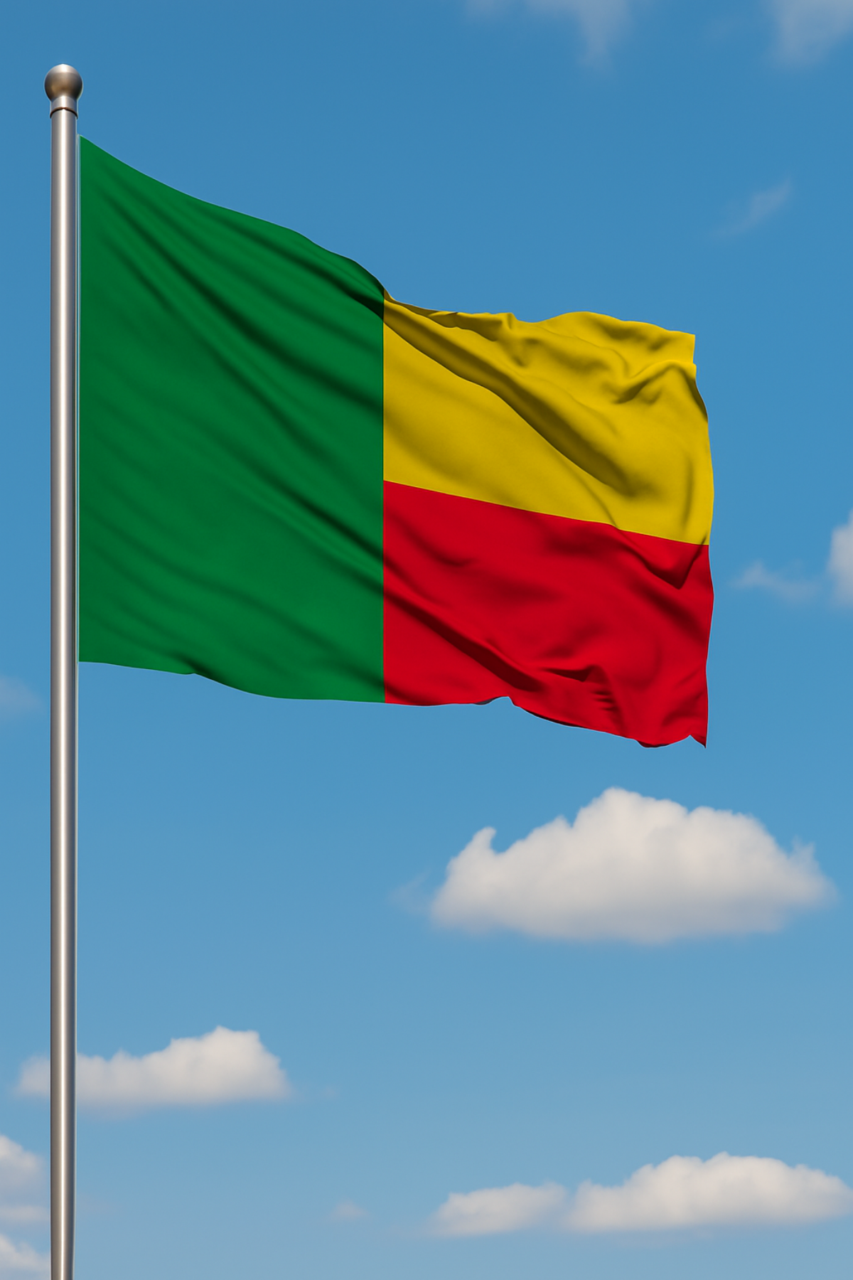 Benin Bayrağı detay görünümü