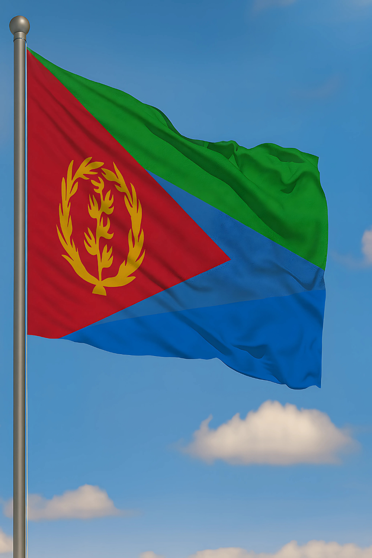 Eritre Bayrağı detay görünümü