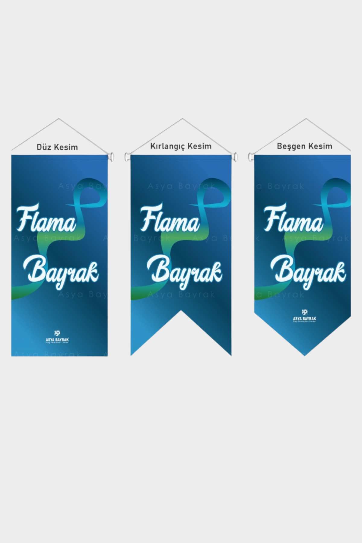 Flama Bayrağı malzeme detayı