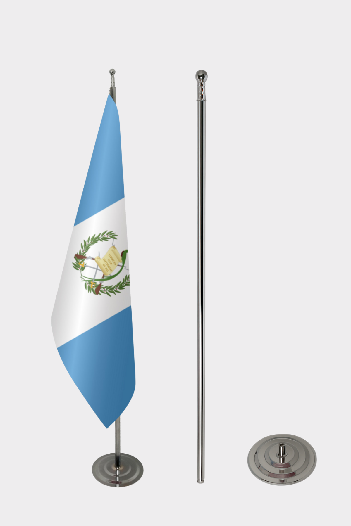 Guatemala Makam Bayrağı Seti yakın çekim