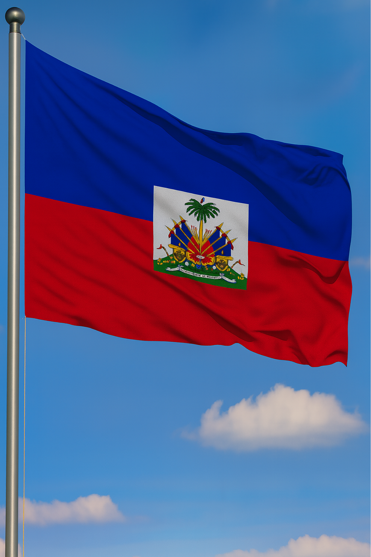 Haiti Bayrağı detay görünümü