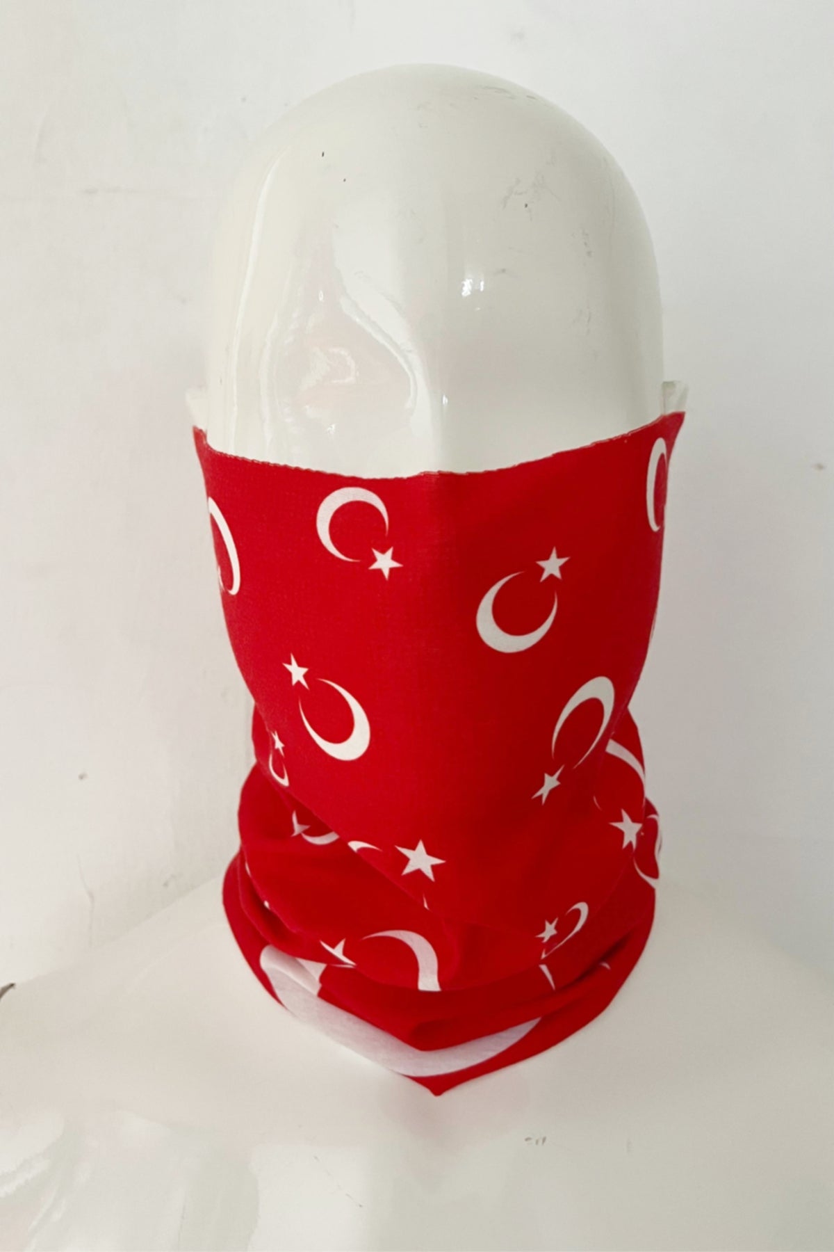 Hilal Yıldız Baskılı Bej kurulum görünümü