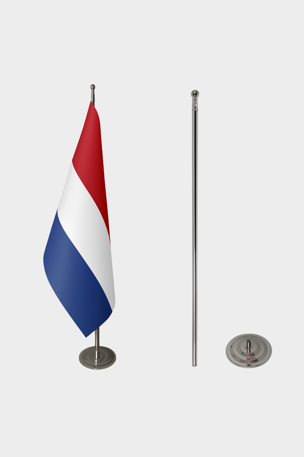 Hollanda Makam Bayrağı Seti yakın çekim
