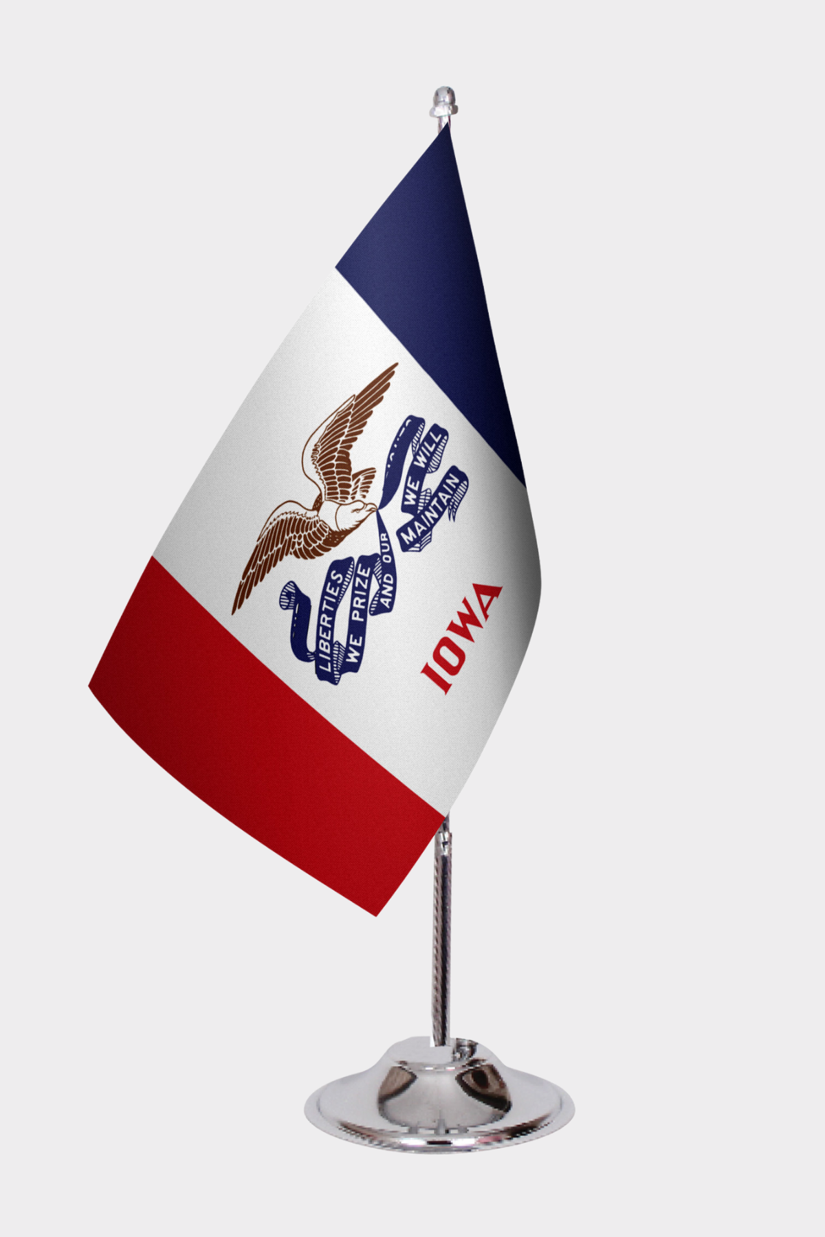 Iowa Eyalet Masa Bayrağı yakın çekim