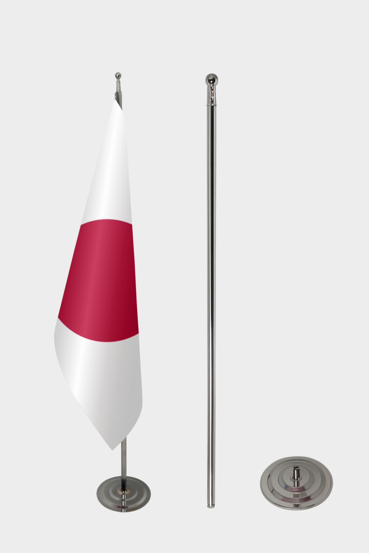 Japonya Makam Bayrağı Seti yakın çekim