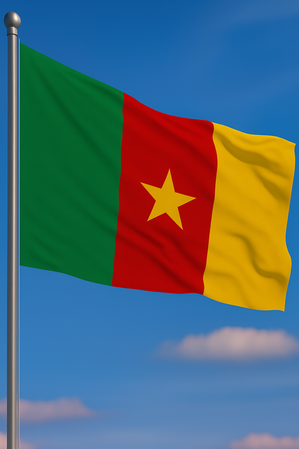 Kamerun Bayrağı detay görünümü