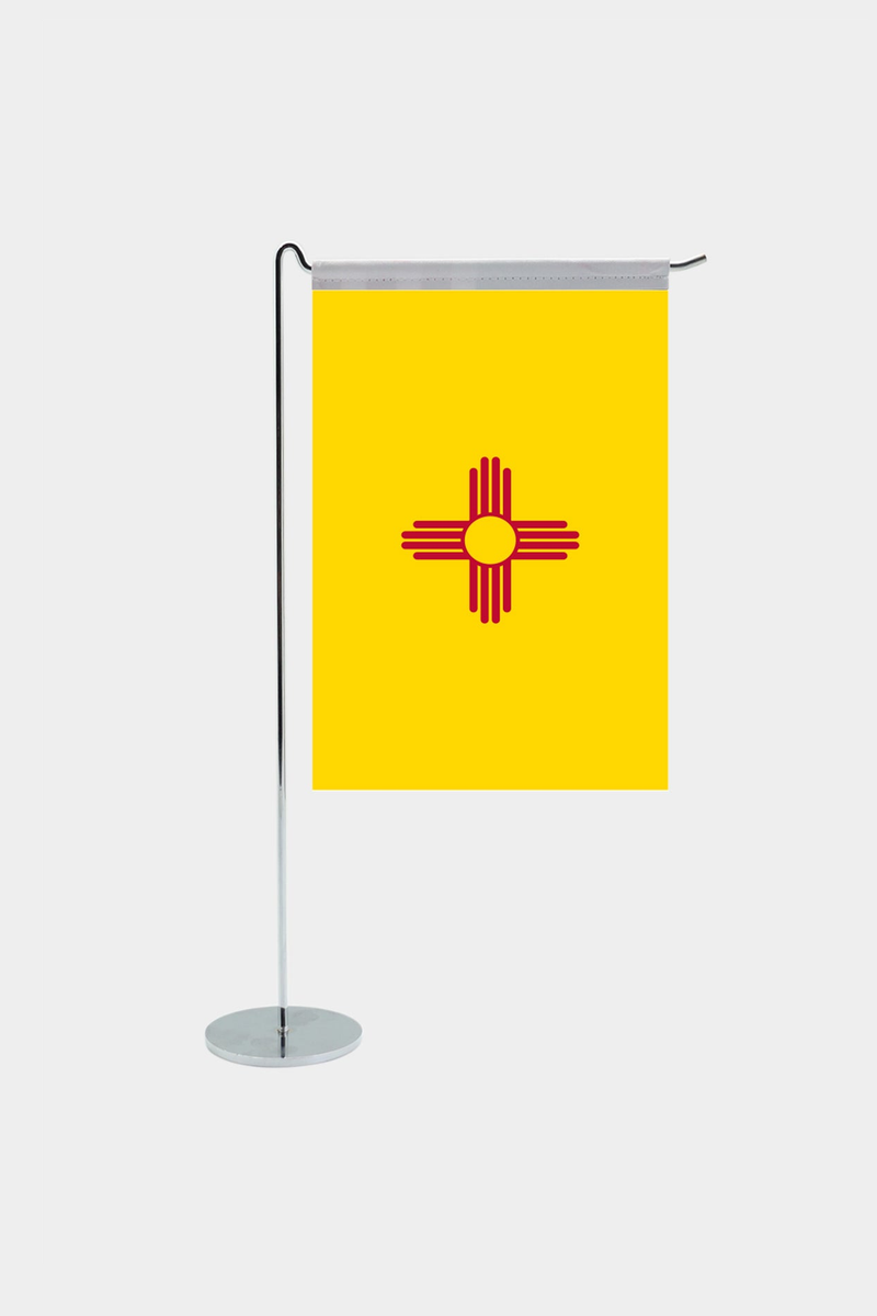 New Mexico Eyalet L Tipi Masa Bayrağı