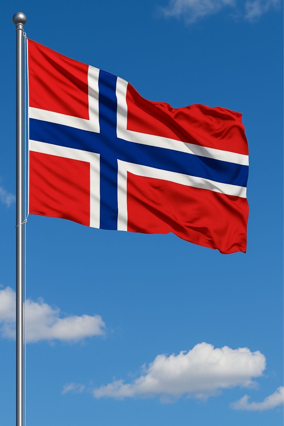 Norveç Bayrağı detay görünümü