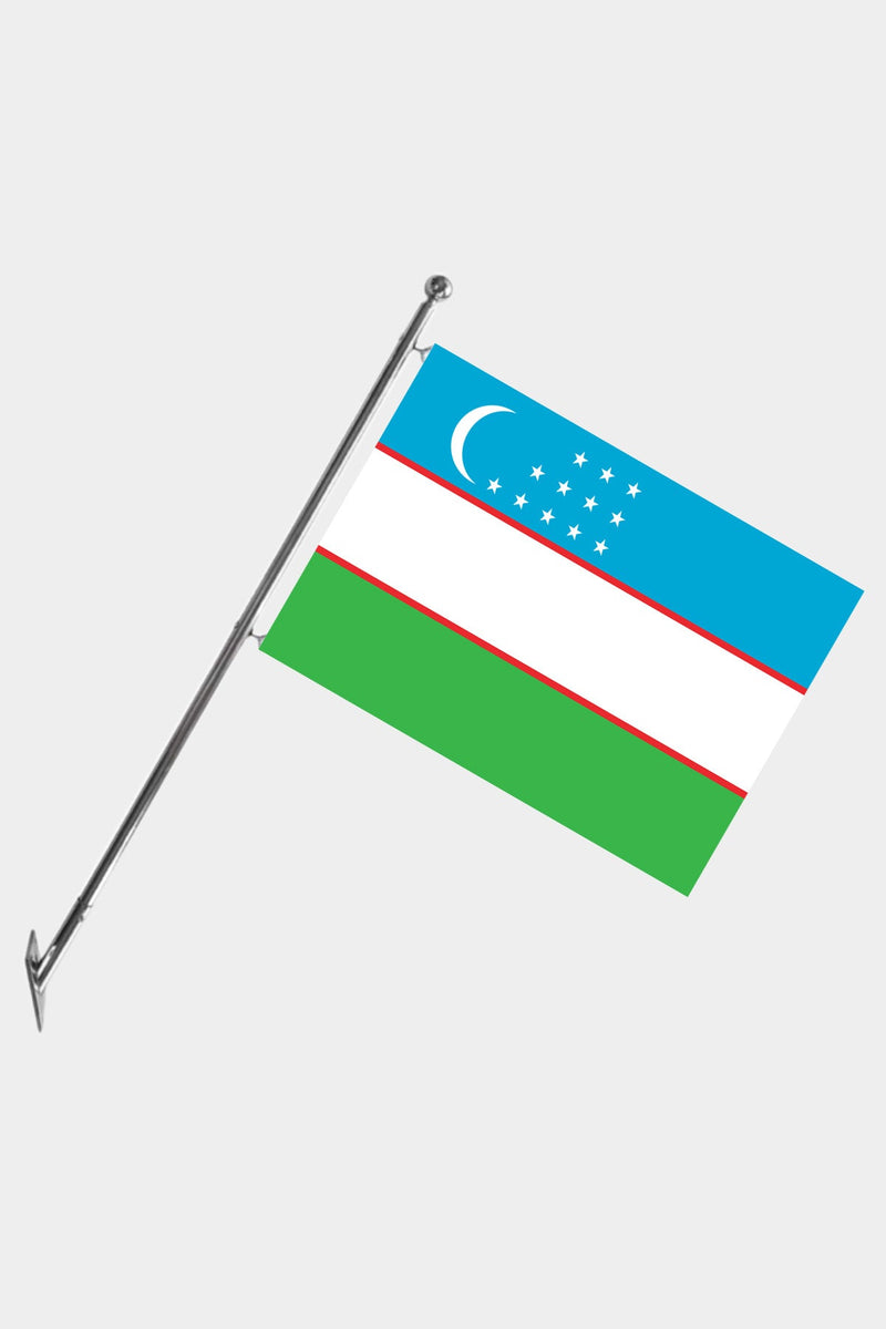 Özbekistan Teleskopik Duvar Bayrağı Seti