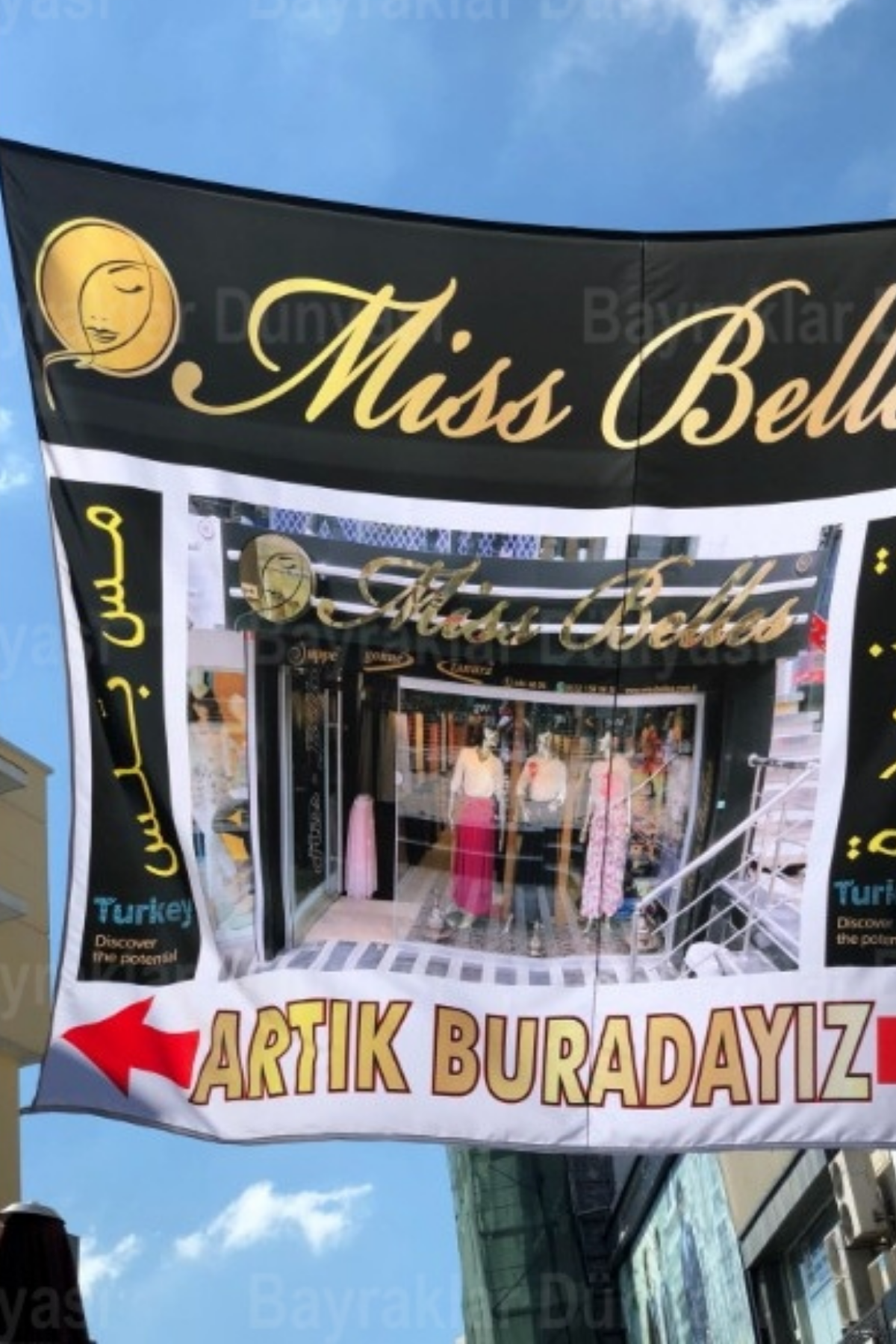Rachel Fabric Reklam Afişi taban detayı