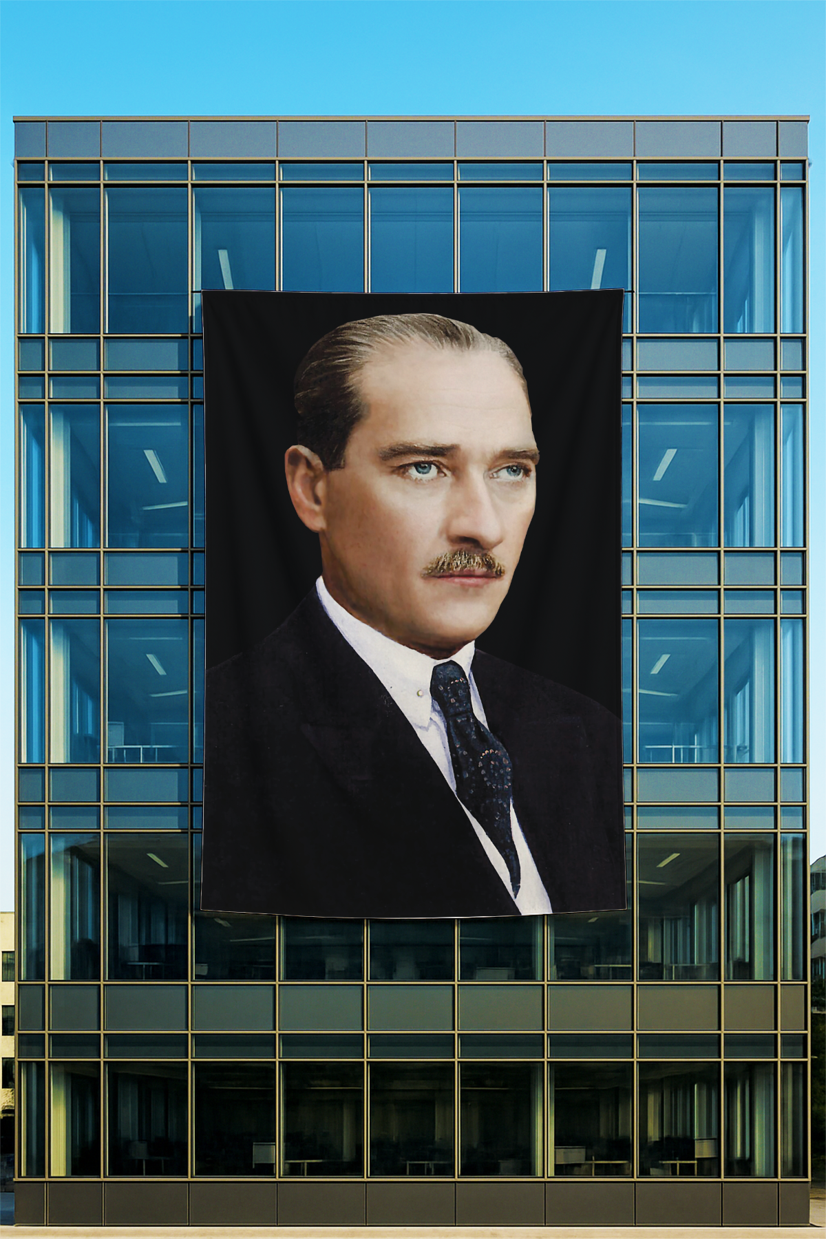 Rachel Kumaş Üzerine Atatürk Posteri 26