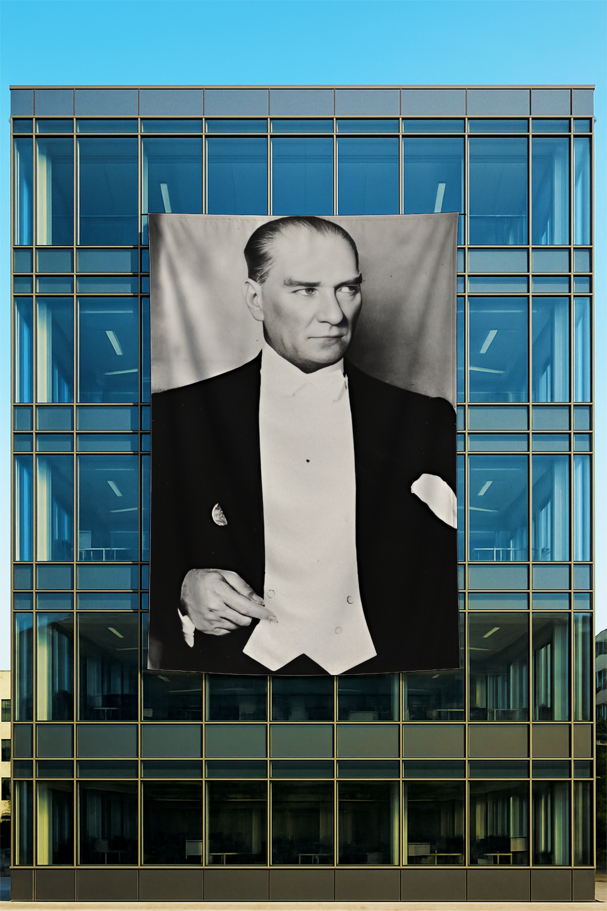 Rachel Kumaş Üzerine Atatürk Posteri 43