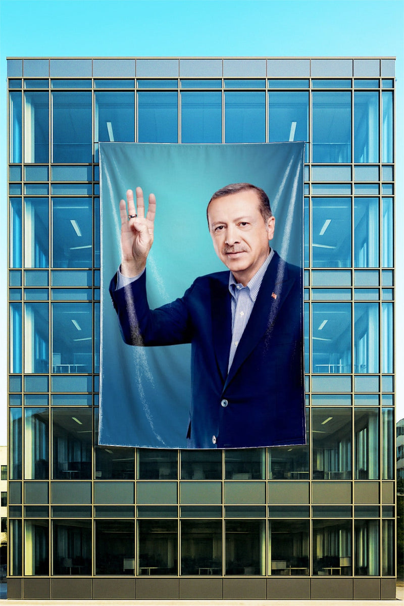 Raşel Kumaş El Sallayan Recep Tayyip Erdoğan Posteri