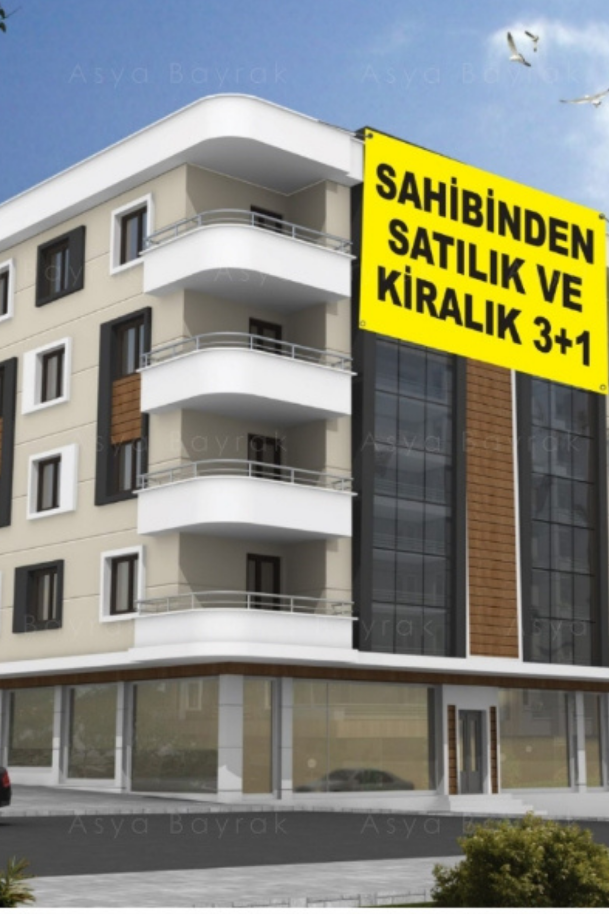 Reklam Brandası Afişi kurulum görünümü