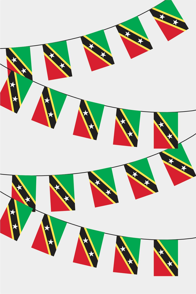 Saint Kitts ve Nevis Dikdörtgen Süsleme Bayrak