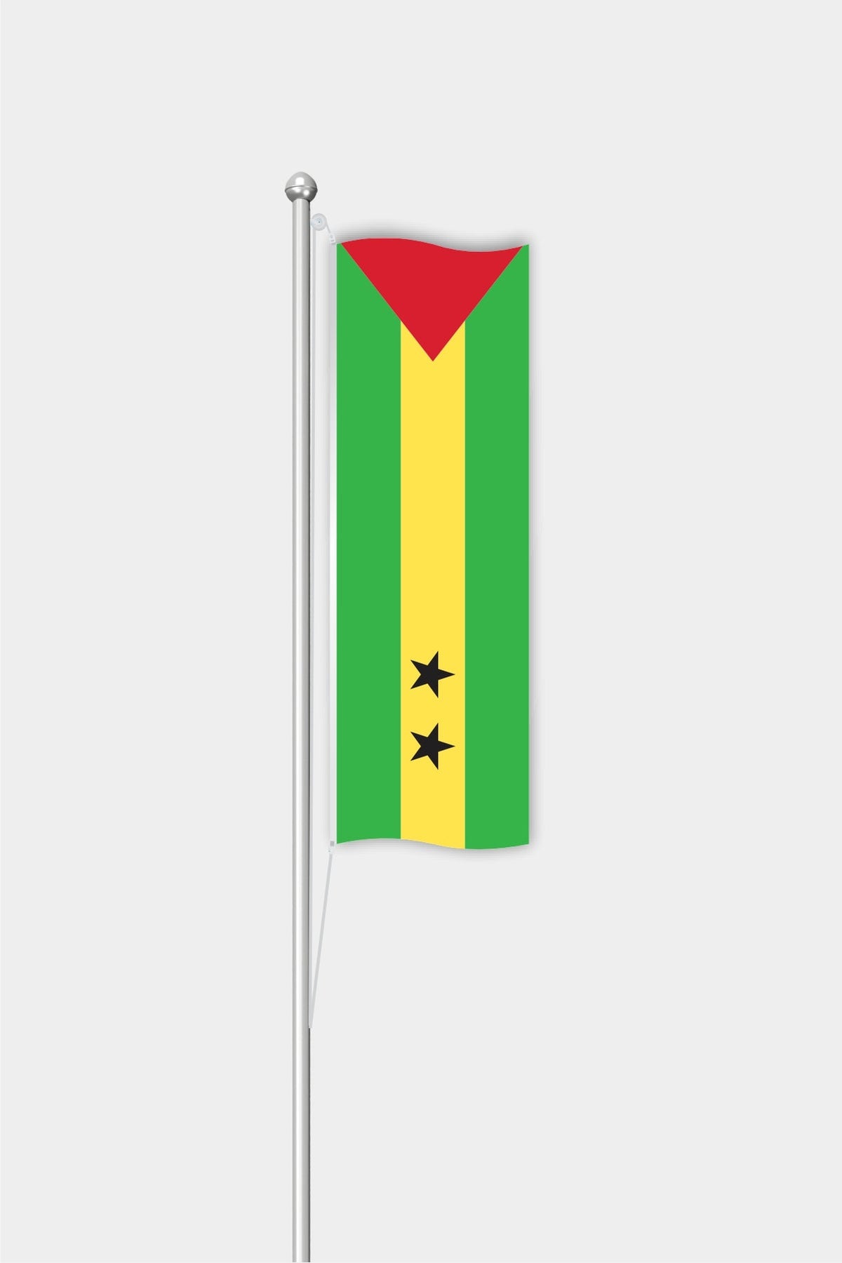 São Tomé ve Príncipe Dikey Bayrağı