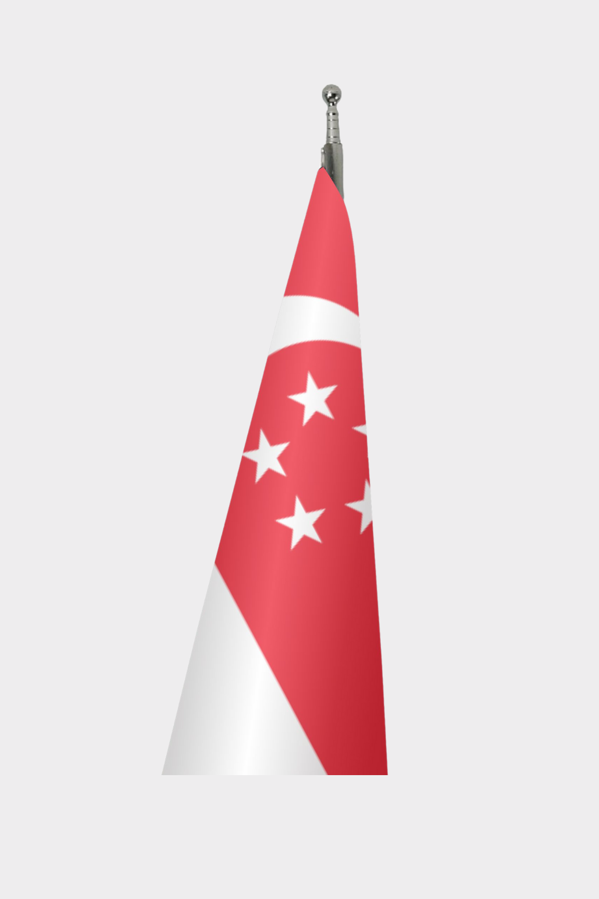 Singapur Makam Bayrağı Seti detay görünümü