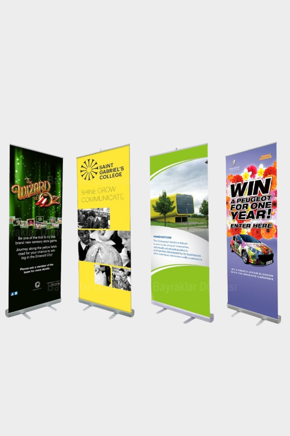 Taşınabilir Roll-up Banner Stand yakın çekim
