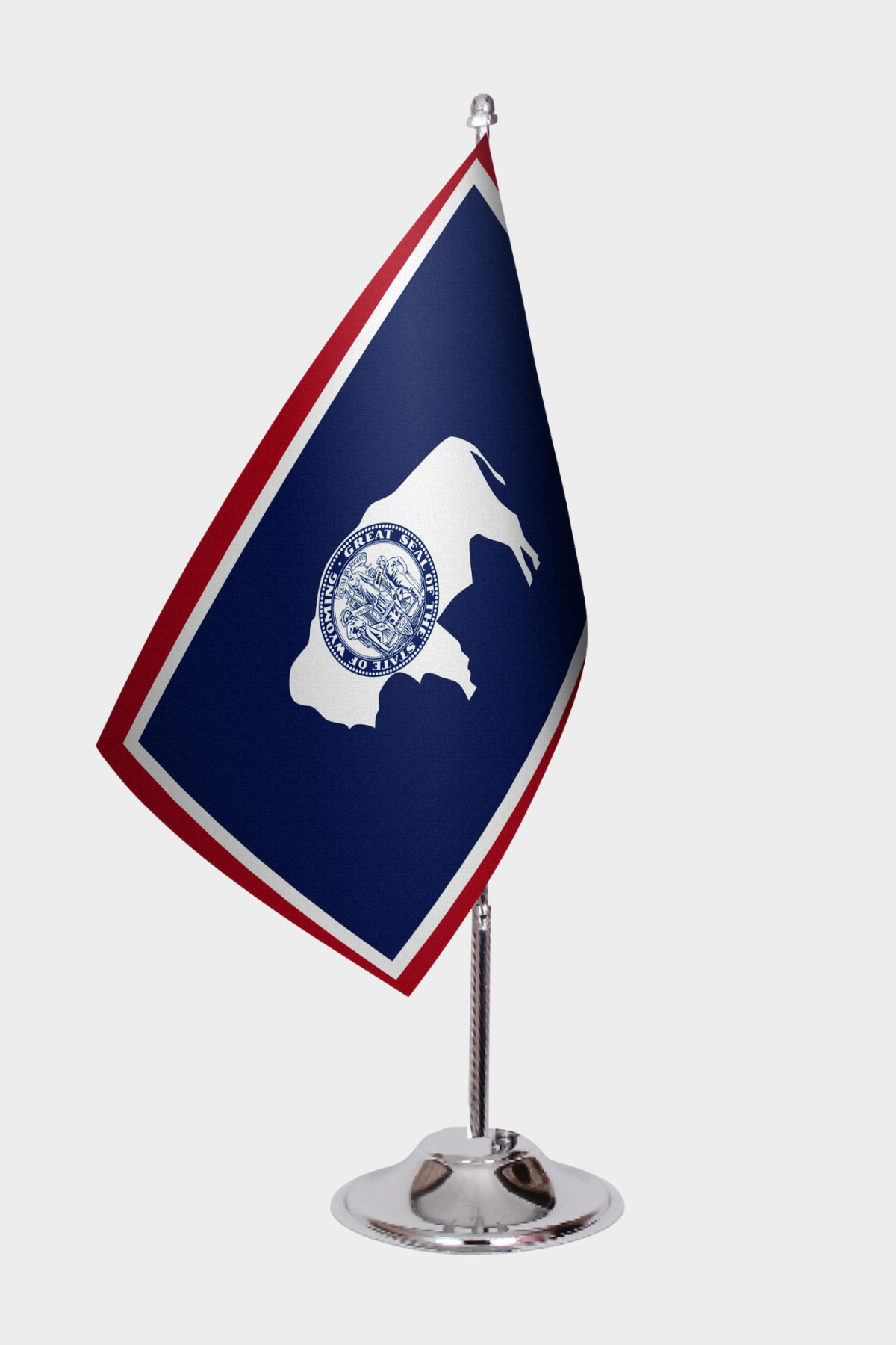 Wyoming Eyalet Masa Bayrağı yakın çekim