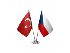 Çekya İkili Masa Bayrağı