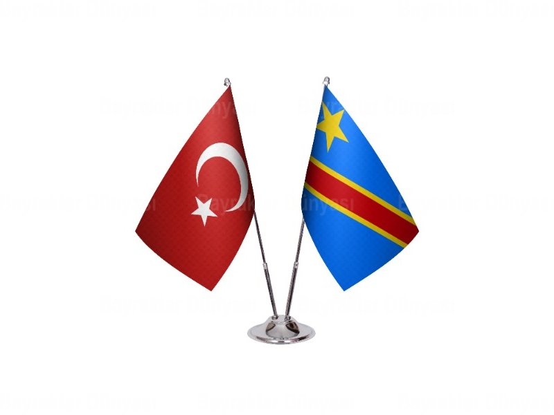 Demokratik Kongo Cumhuriyeti İkili Masa Bayrağı