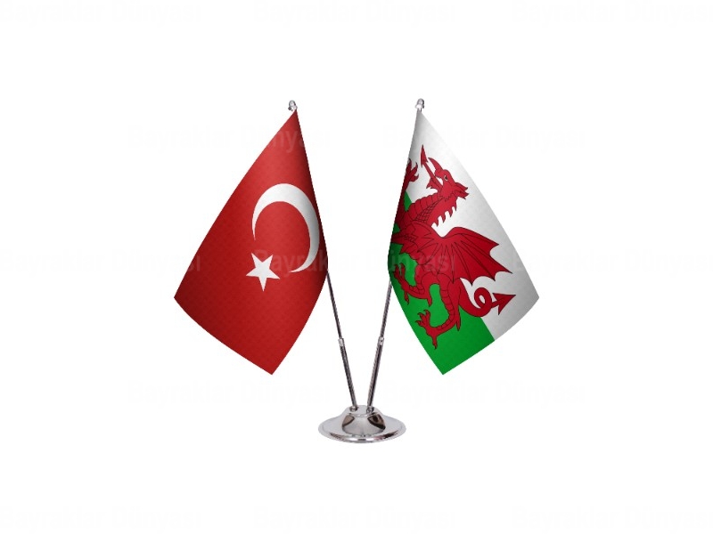 Galler İkili Masa Bayrağı