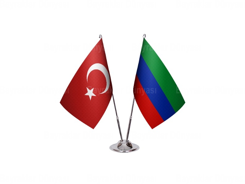 Dağıstan İkili Masa Bayrağı