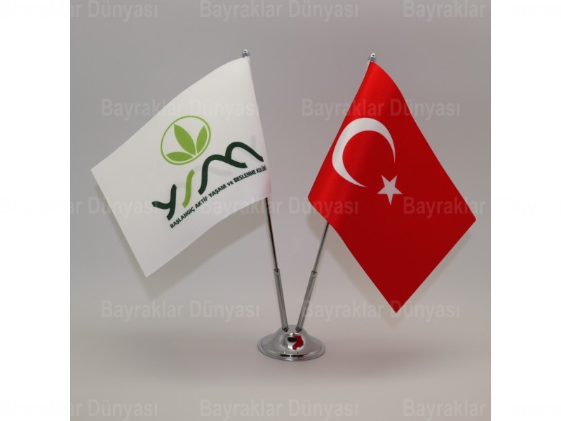 Çin İkili Masa Bayrağı