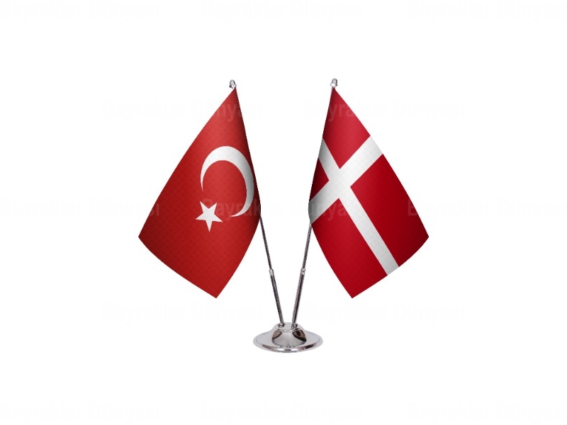 Danimarka İkili Masa Bayrağı