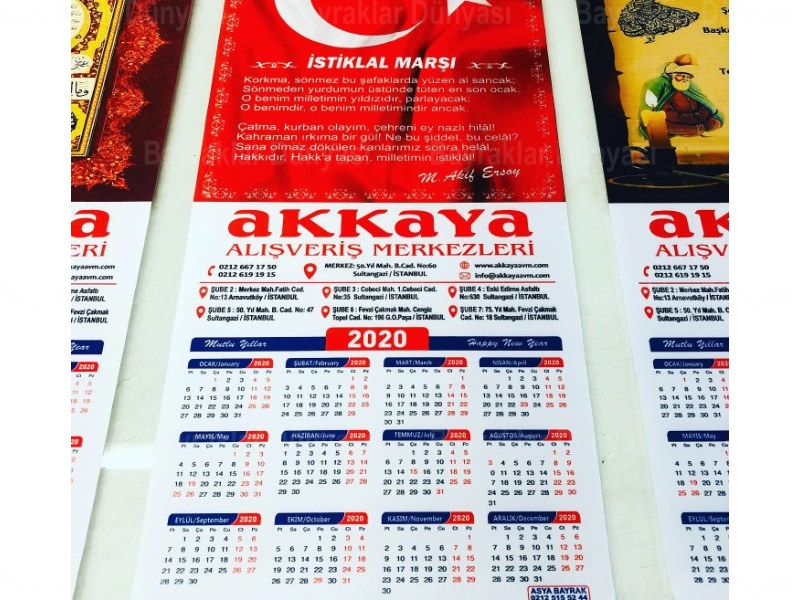 Baskılı Takvim