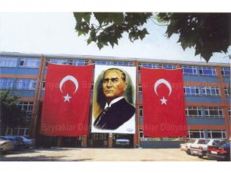Atatürk Posteri 300X450cm Raşel Kumaş