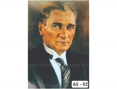 Atatürk Posteri 300X450cm Raşel Kumaş