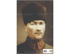 Atatürk Posteri 200x300cm Saten Kumaş