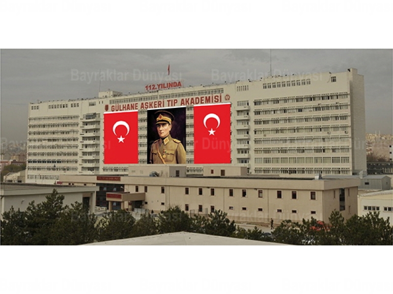 Recep Tayyip Erdoğan Posteri 8x12mt Raşel Kumaş