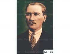 Atatürk Posteri 10X15MT Raşel Kumaş
