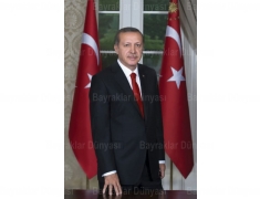 Recep Tayyip Erdoğan Posteri 400x600cm Raşel Kumaş