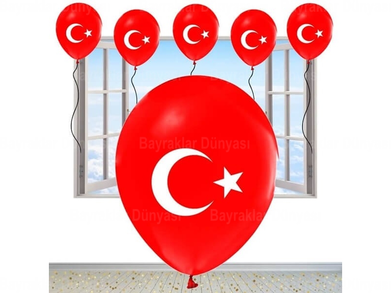Ay Yıldız Balon 100'lü