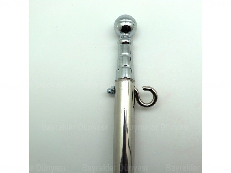  150cm Krom Metal Duvar Tipi Teleskopik Direk