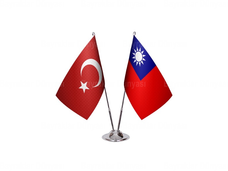 Tayvan İkili Masa Bayrağı