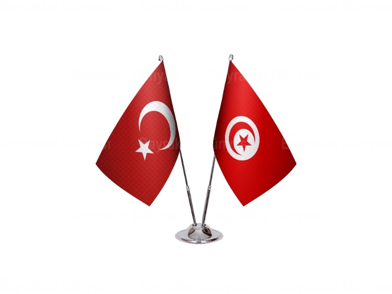 Tunus İkili Masa Bayrağı