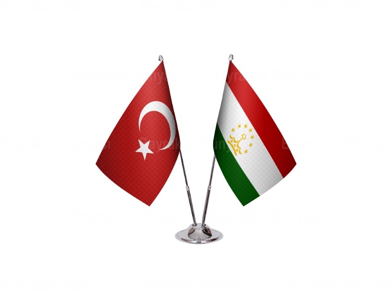 Tacikistan İkili Masa Bayrağı