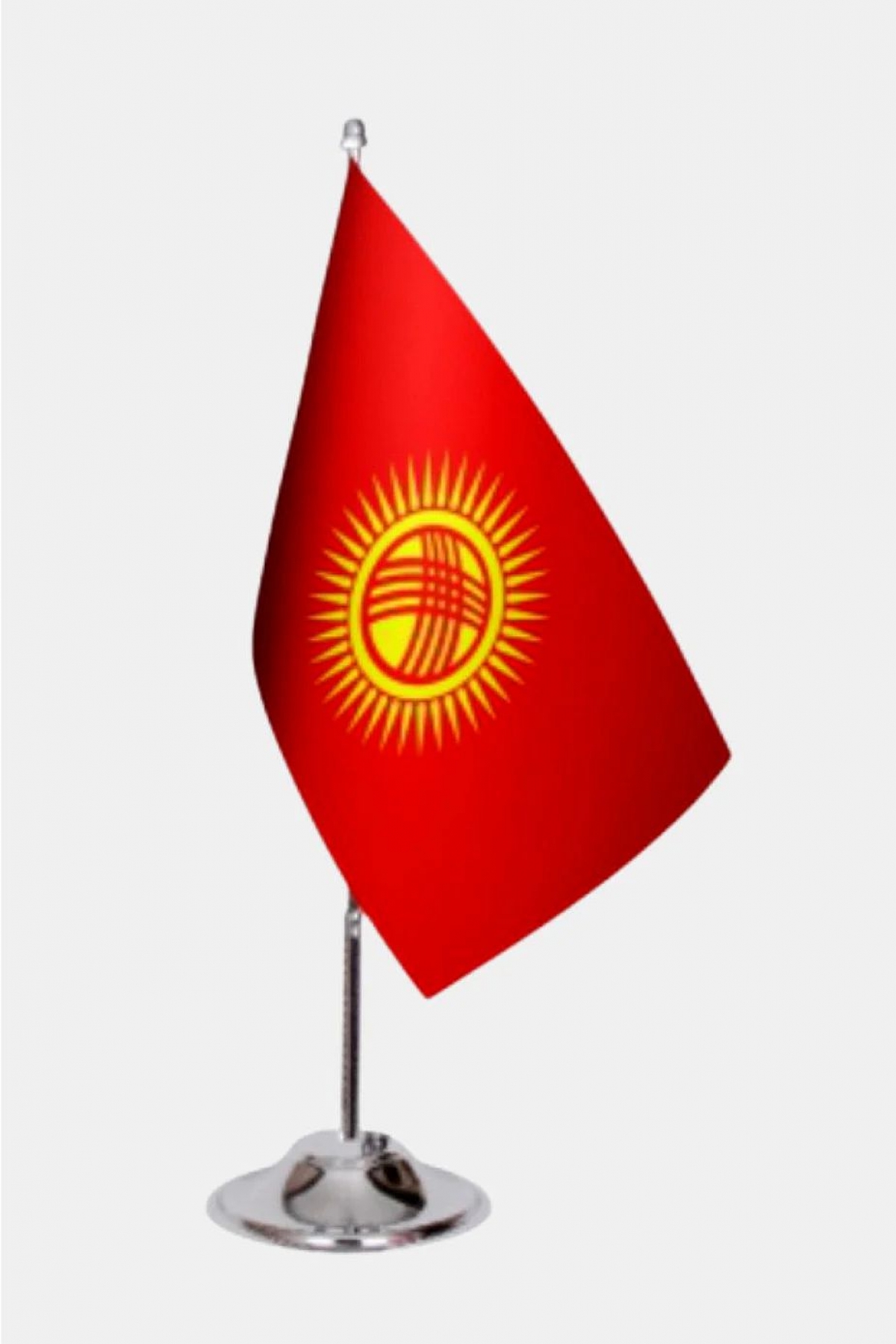 YENİ Kırgızistan Tekli  Masa Bayrağı